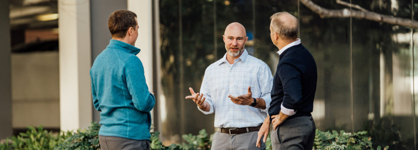 RCC Team Chatting Outside